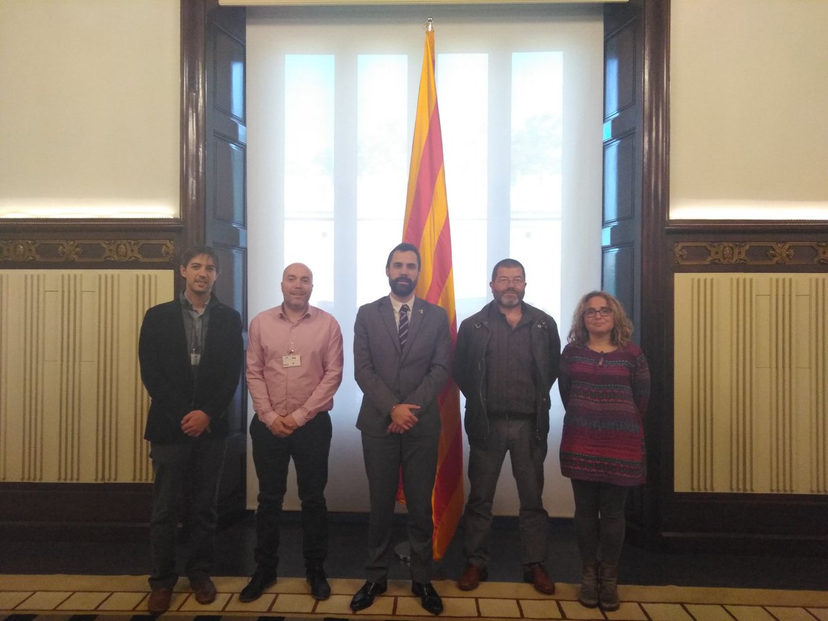 Foto amb el Molt Honorable President del Parlament